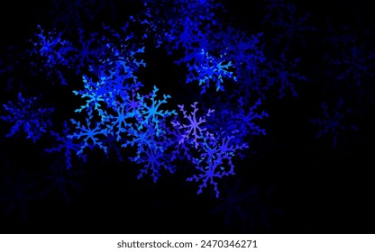 Dark Pink, Blue vector doodle background with flowers, leaves. An elegant bright illustration with leaves and flowers. Brand new style for your business design.