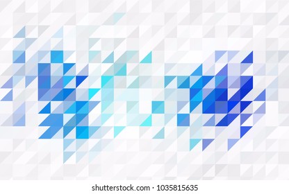 Dark Pink, Blue vector geometric simple minimalistic background, which consist of triangles on white background. Triangular pattern with gradient for your business design. 