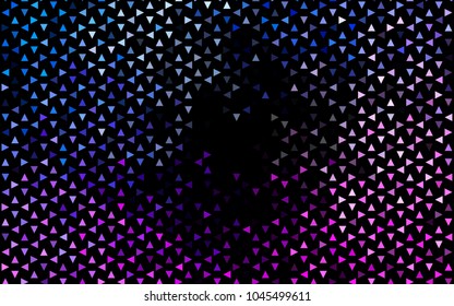 Dark Pink, Blue vector geometric simple minimalistic background, which consist of triangles on white background. Triangular pattern with gradient for your business design. 