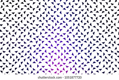 Dark Pink, Blue vector geometric simple minimalistic background, which consist of triangles on white background. Triangular pattern with gradient for your business design. 