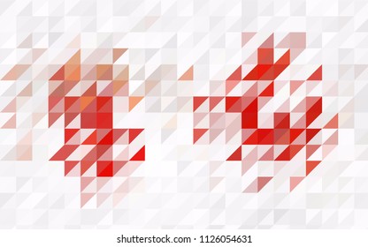 Dark Pink, Blue vector geometric simple minimalistic background, which consist of triangles on white background. Triangular pattern with gradient for your business design. 