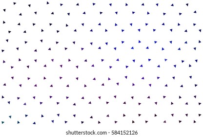 Dark Pink, Blue vector geometric simple minimalistic background, which consist of triangles on white background. Triangular pattern with gradient for your business design. 
