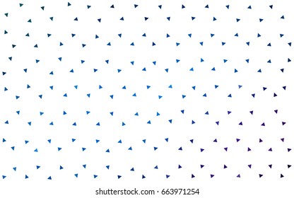 Dark Pink, Blue vector geometric simple minimalistic background, which consist of triangles on white background. Triangular pattern with gradient for your business design. 