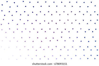 Dark Pink, Blue vector geometric simple minimalistic background, which consist of triangles on white background. Triangular pattern with gradient for your business design. 