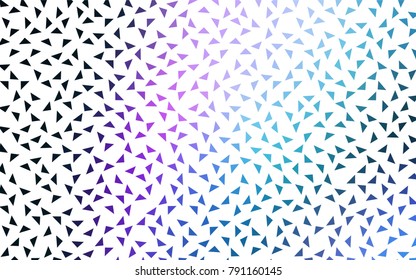 Dark Pink, Blue vector geometric simple minimalistic background, which consist of triangles on white background. Triangular pattern with gradient for your business design. 