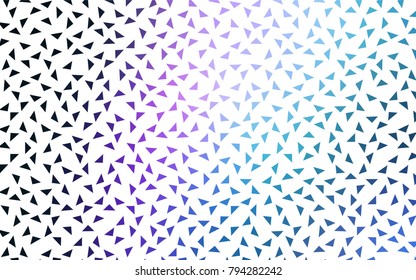 Dark Pink, Blue vector geometric simple minimalistic background, which consist of triangles on white background. Triangular pattern with gradient for your business design. 