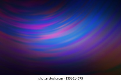 Dark Pink, Blue vector glossy abstract background. A completely new colored illustration in blur style. The best blurred design for your business.