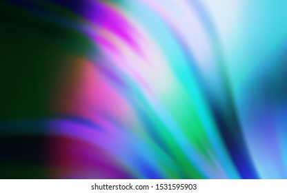 Dark Pink, Blue vector glossy abstract layout. Glitter abstract illustration with gradient design. The best blurred design for your business.