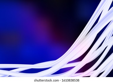Dark Pink, Blue vector glossy abstract backdrop. Colorful illustration in abstract style with gradient. New way of your design.