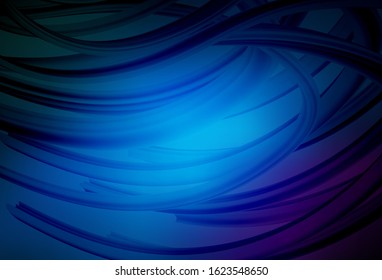 Dark Pink, Blue vector glossy abstract layout. Modern abstract illustration with gradient. New style for your business design.