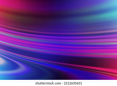 Dark Pink, Blue Vector Glossy Abstract Background. Colorful Abstract Illustration With Gradient. New Way Of Your Design.