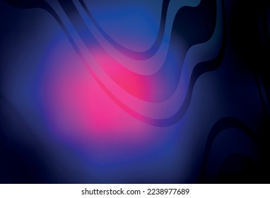 Diseño abstracto brillante de vector azul oscuro rosa y azul. Una elegante ilustración brillante con gradiente. Marco elegante para un libro de marca.