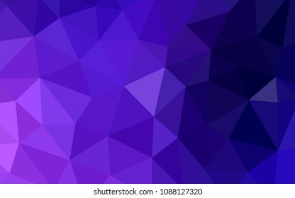 Dark Pink, Blue vector gradient triangles template. Elegant bright polygonal illustration with gradient. A completely new design for your leaflet.