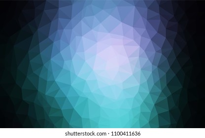 Dark Pink, Blue vector gradient triangles template. A sample with polygonal shapes. Triangular pattern for your design.