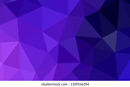 Dark Pink, Blue vector gradient triangles texture. Colorful illustration in abstract style with triangles. Polygonal design for your web site.