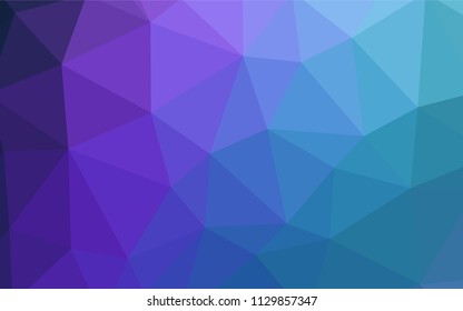 Dark Pink, Blue vector gradient triangles template. Colorful illustration in abstract style with triangles. Best triangular design for your business.