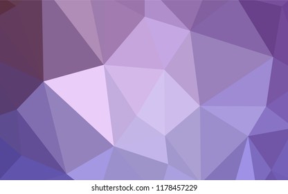 Dark Pink, Blue vector gradient triangles template. Modern abstract illustration with triangles. Brand new style for your business design.