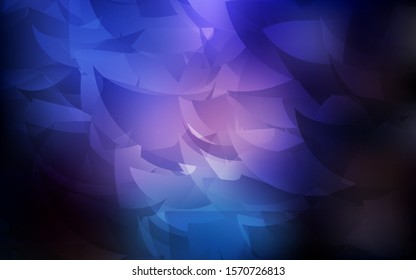 Dark Pink, Blue vector gradient triangles texture. Glitter abstract illustration with an elegant triangles. A completely new design for your leaflet.