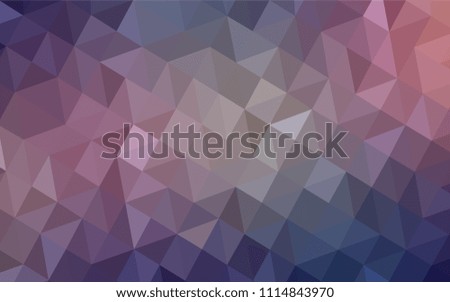 Dark Pink, Blue vector gradient triangles texture. Shining colorful illustration with triangles. Brand new style for your business design.