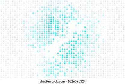 Dark Pink, Blue vector illustration which consist of circles. Dotted gradient design for your business. Creative geometric background in halftone style with colored spots.