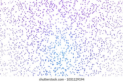 Dark Pink, Blue vector illustration which consist of circles. Dotted gradient design for your business. Creative geometric background in halftone style with colored spots.