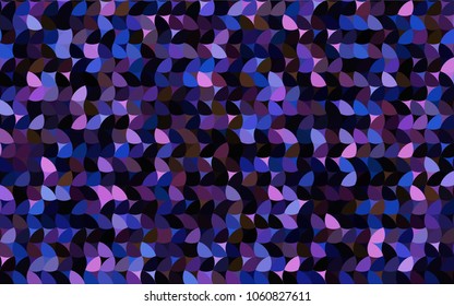 Dark Pink, Blue vector illustration which consist of circles. Dotted gradient design for your business. Creative geometric background in halftone style with colored spots.