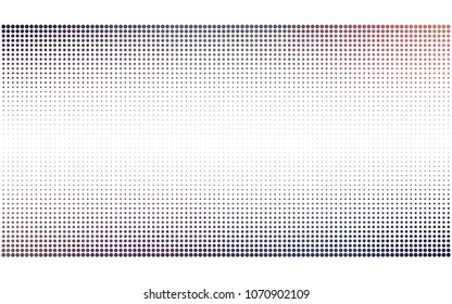 Dark Pink, Blue vector illustration which consist of circles. Dotted gradient design for your business. Creative geometric background in halftone style with colored spots.