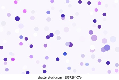 Dark Pink, Blue vector illustration which consist of circles. Dotted gradient design for your business. Creative geometric background in halftone style with colored spots.