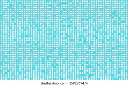 Dark Pink, Blue vector illustration which consist of circles. Dotted gradient design for your business. Creative geometric background in halftone style with colored spots.