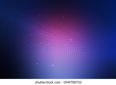 Dark Pink, Blue vector Illustration with set of shining colorful abstract circles. Blurred bubbles on abstract background with colorful gradient. Simple design for your web site.