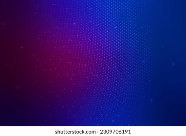 Dark Pink, Blue vector Illustration with set of shining colorful abstract circles. Blurred decorative design in abstract style with bubbles. Modern design for a business card.