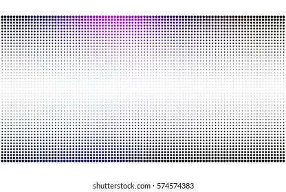Dark Pink, Blue vector illustration which consist of circles. Dotted gradient design for your business. Creative geometric background in halftone style with colored spots.