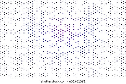 Dark Pink, Blue vector illustration which consist of circles. Dotted gradient design for your business. Creative geometric background in halftone style with colored spots.