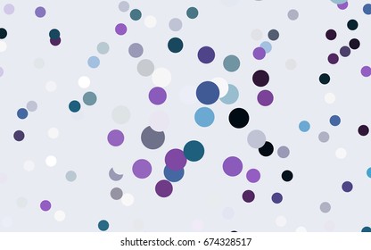 Dark Pink, Blue vector illustration which consist of circles. Dotted gradient design for your business. Creative geometric background in halftone style with colored spots.