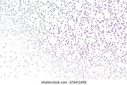Dark Pink, Blue vector illustration which consist of circles. Dotted gradient design for your business. Creative geometric background in halftone style with colored spots.