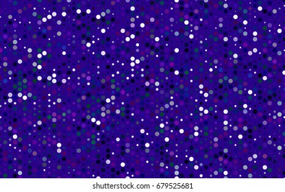 Dark Pink, Blue vector illustration which consist of circles. Dotted gradient design for your business. Creative geometric background in halftone style with colored spots.