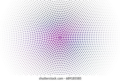 Dark Pink, Blue vector illustration which consist of circles. Dotted gradient design for your business. Creative geometric background in halftone style with colored spots.