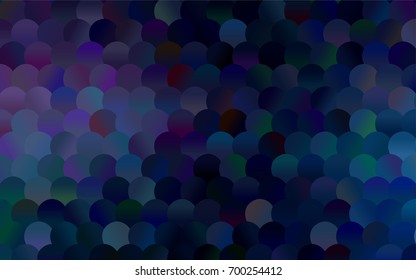 Dark Pink, Blue vector illustration which consist of circles. Dotted gradient design for your business. Creative geometric background in halftone style with colored spots.