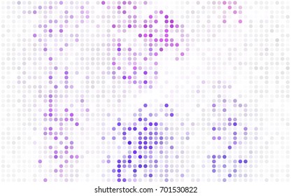 Dark Pink, Blue vector illustration which consist of circles. Dotted gradient design for your business. Creative geometric background in halftone style with colored spots.