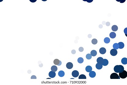 Dark Pink, Blue vector illustration which consist of circles. Dotted gradient design for your business. Creative geometric background in halftone style with colored spots.