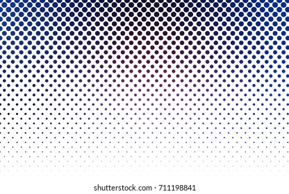 Dark Pink, Blue vector illustration which consist of circles. Dotted gradient design for your business. Creative geometric background in halftone style with colored spots.