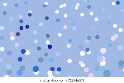 Dark Pink, Blue vector illustration which consist of circles. Dotted gradient design for your business. Creative geometric background in halftone style with colored spots.