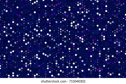 Dark Pink, Blue vector illustration which consist of circles. Dotted gradient design for your business. Creative geometric background in halftone style with colored spots.