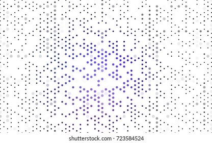 Dark Pink, Blue vector illustration which consist of circles. Dotted gradient design for your business. Creative geometric background in halftone style with colored spots.