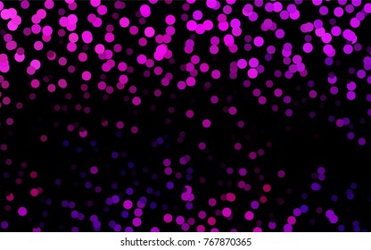 Dark Pink, Blue vector illustration which consist of circles. Dotted gradient design for your business. Creative geometric background in halftone style with colored spots.