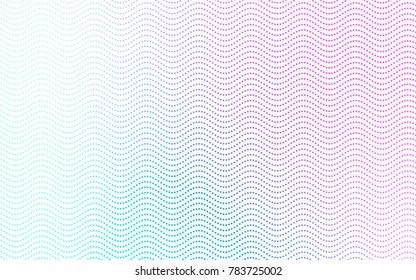Dark Pink, Blue vector illustration which consist of circles. Dotted gradient design for your business. Creative geometric background in halftone style with colored spots.