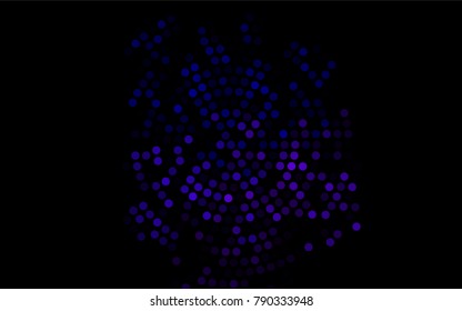 Dark Pink, Blue vector illustration which consist of circles. Dotted gradient design for your business. Creative geometric background in halftone style with colored spots.