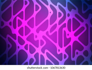 Dark Pink, Blue vector indian curved texture. Brand-new colored illustration in blurry style with doodles. The pattern can be used for heads of websites and designs.
