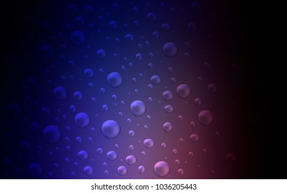 Dark Pink, Blue vector layout with circle shapes. Blurred bubbles on abstract background with colorful gradient. The pattern can be used for ads, leaflets of liquid.