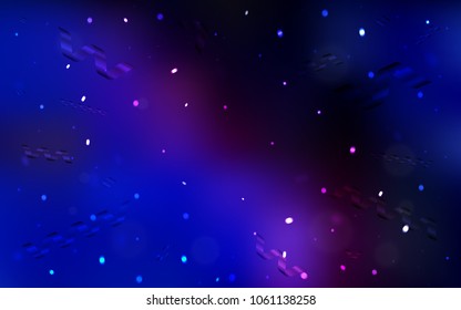Dark Pink, Blue vector layout with festival confetti. Confetti on blurred abstract background with colorful gradient. The template can be used as a background for postcards.